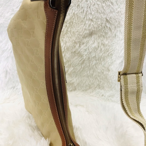 GUCCI WEBLINE NYLON CANVAS CROSSBODY SLING FINAL SALE - Picture 10 of 13